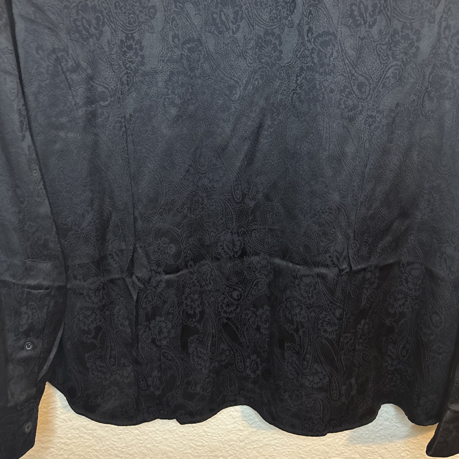 Guess Men’s regular fit Shirt Long Sleeves Paisley Print Allover Size XL