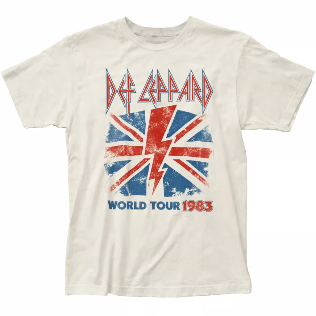 Rock and Roll Graphic T Shirt Vintage Tour Style Classic Tee