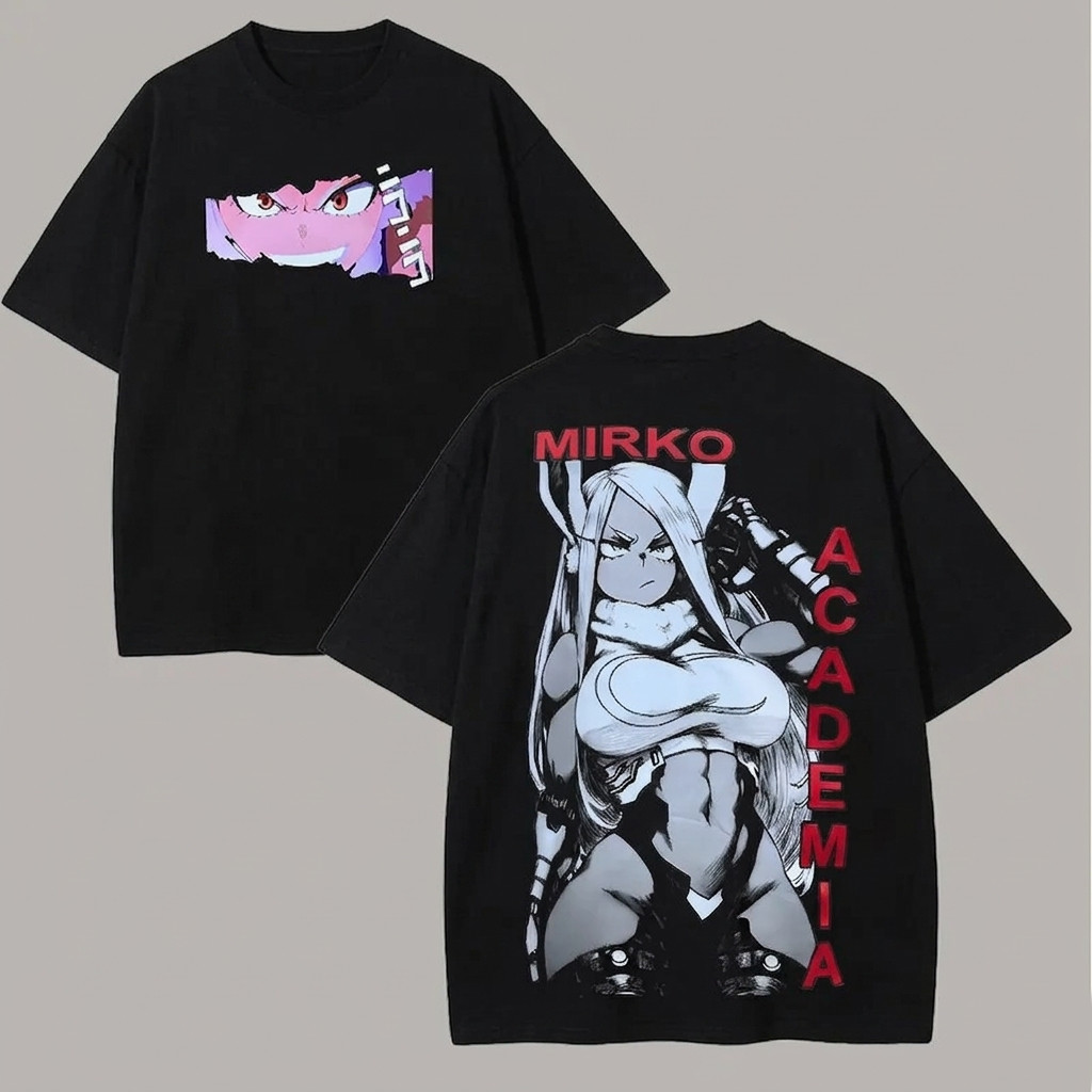 Mirko Anime Shirt My Hero Academia Graphic Tee Vintage Streetwear T-Shirt