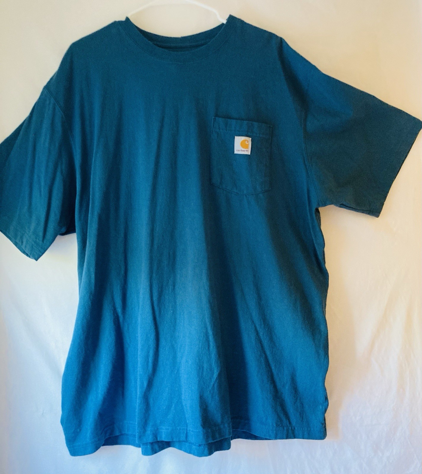 Carhartt Men’s XL Original Fit Pocket T Shirt Dark Teal Heavyweight