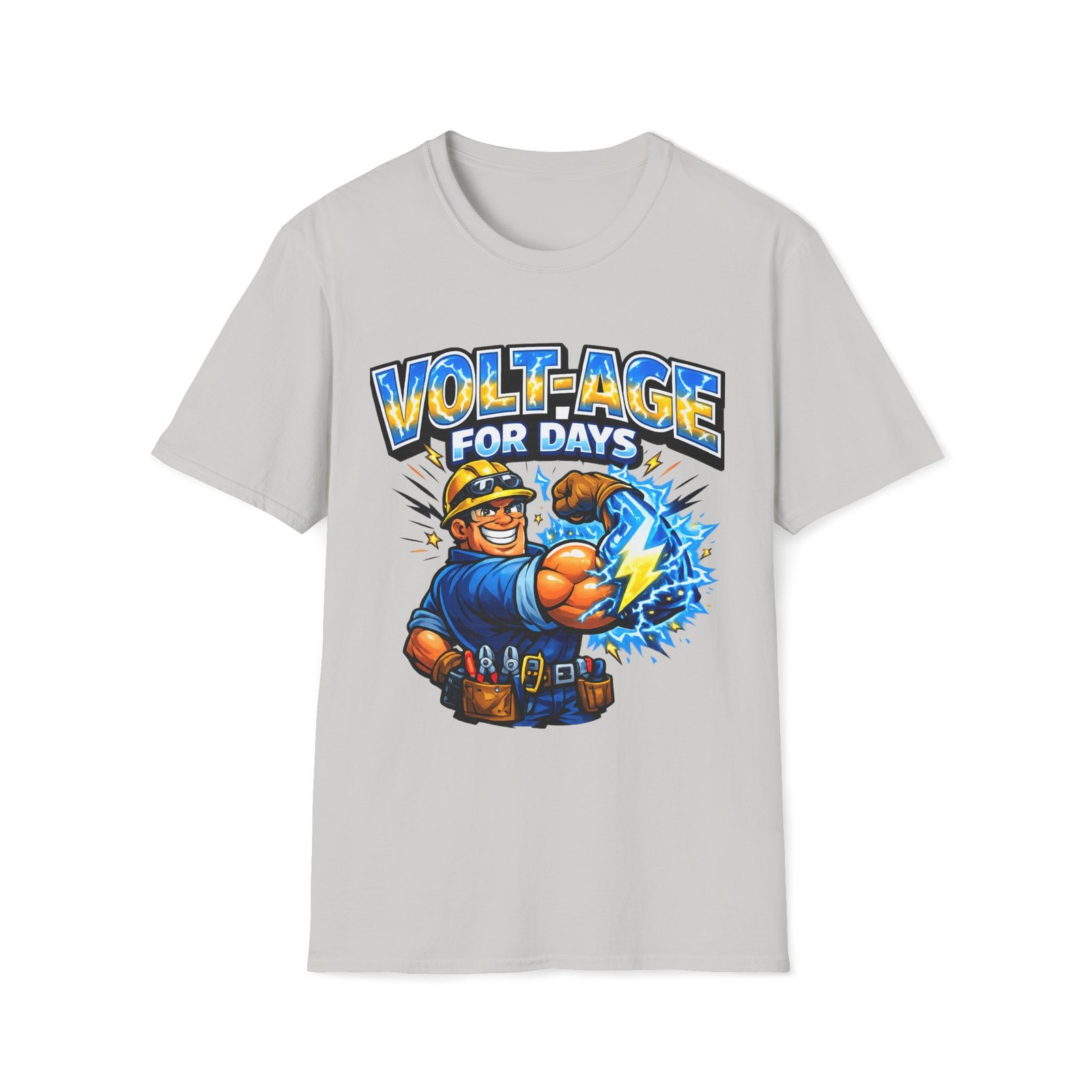 Volt-Age For Days Funny Electrician T Shirt Electrical Worker Trades Gift