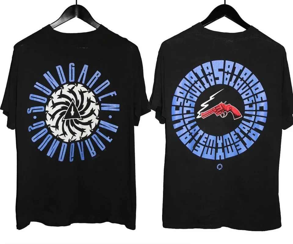 2 sides 92s Soundgarden Band Concert Shirt Black Unisex S-5XL