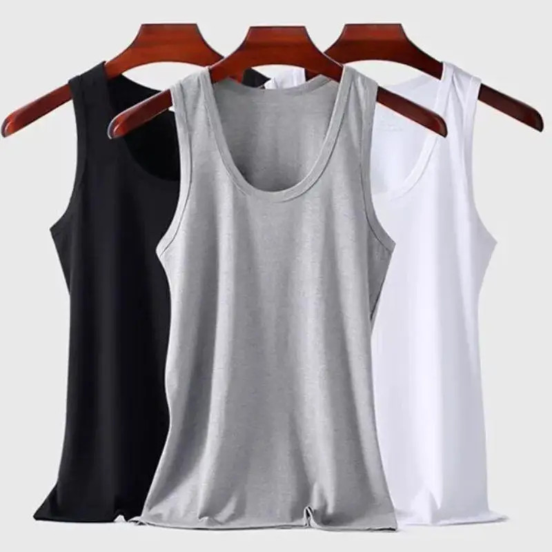 Hot Summer Male tank top Women Basic Elastic Tank Pure Cotton Sleeveless