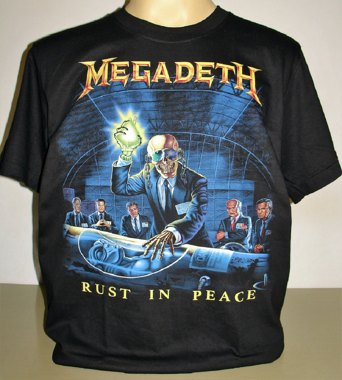 Megadeth Rust In Peace T-Shirt Size S M L XL 2XL 3XL Thrash Metal Band XXL XXXL