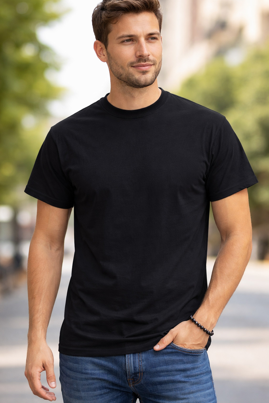 Pack of 3 Gildan G500 Mens Short Sleeve Heavy Cotton Size: Large Blank T-Shirts