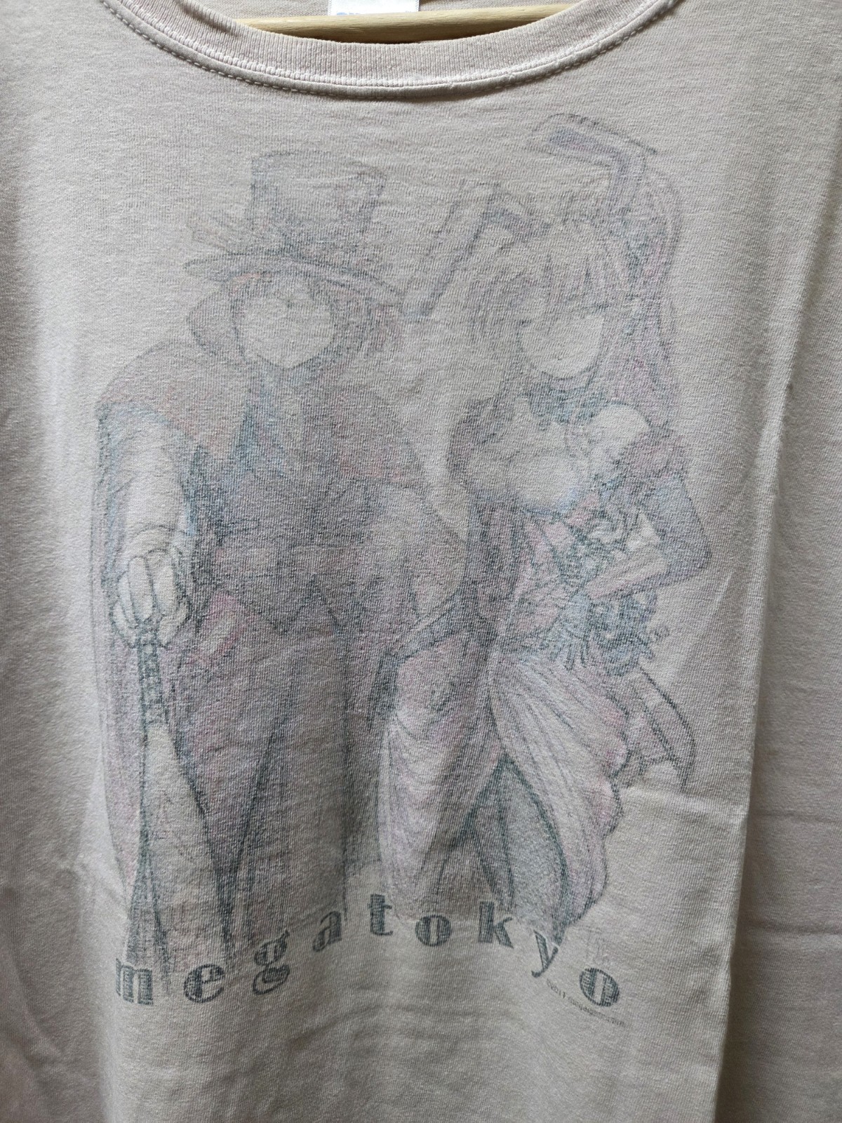 Vintage Megatokyo Anime Shirt Size XL White 2011 Manga Web Comic Distressed