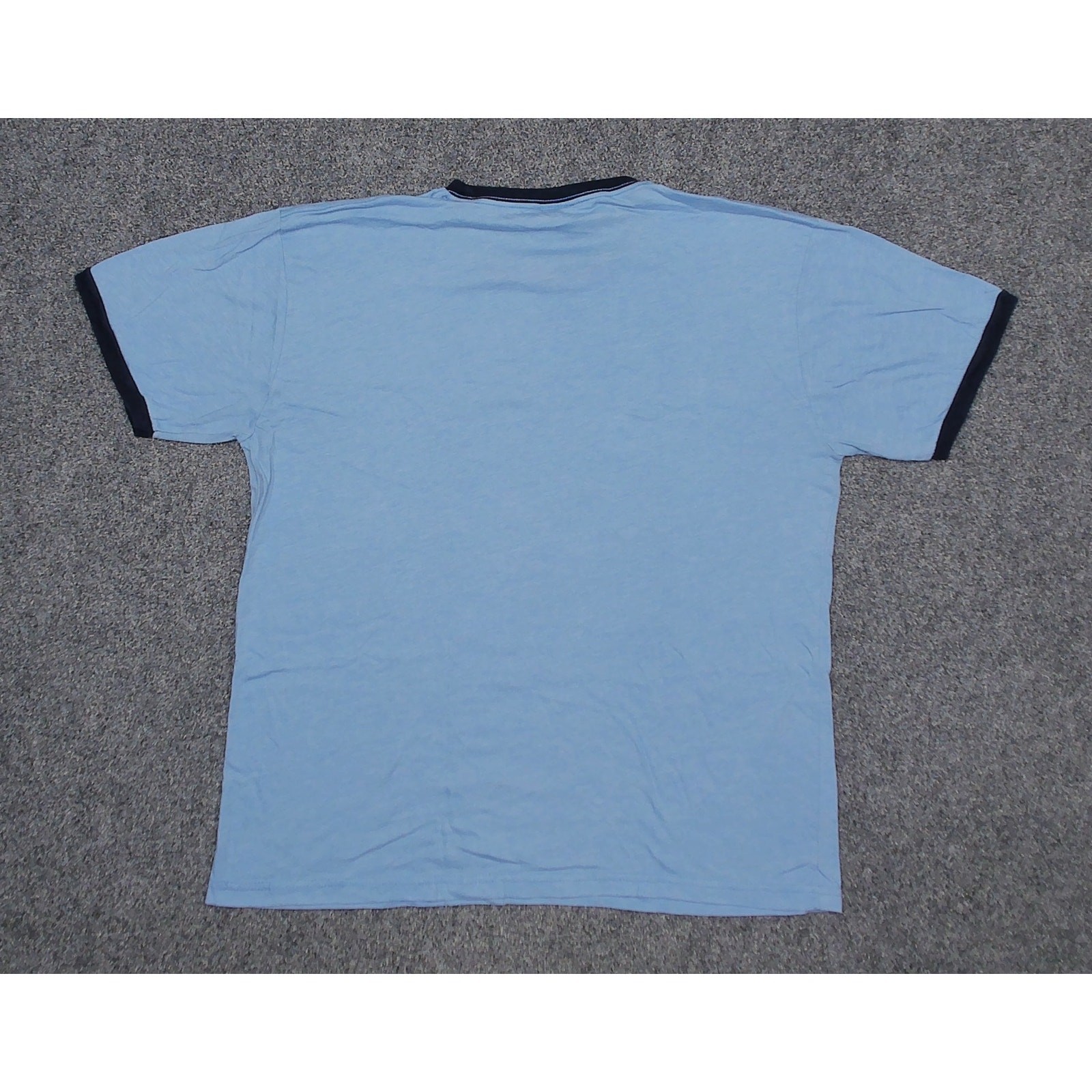 Vintage 2005 The Simpsons Moes Tavern Ringer T Shirt Mens XL Changes Y2K Blue