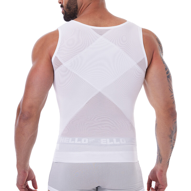 Men Gynecomastia Compression Shirts Tummy Control Body Shaper Tank Top Shapewear