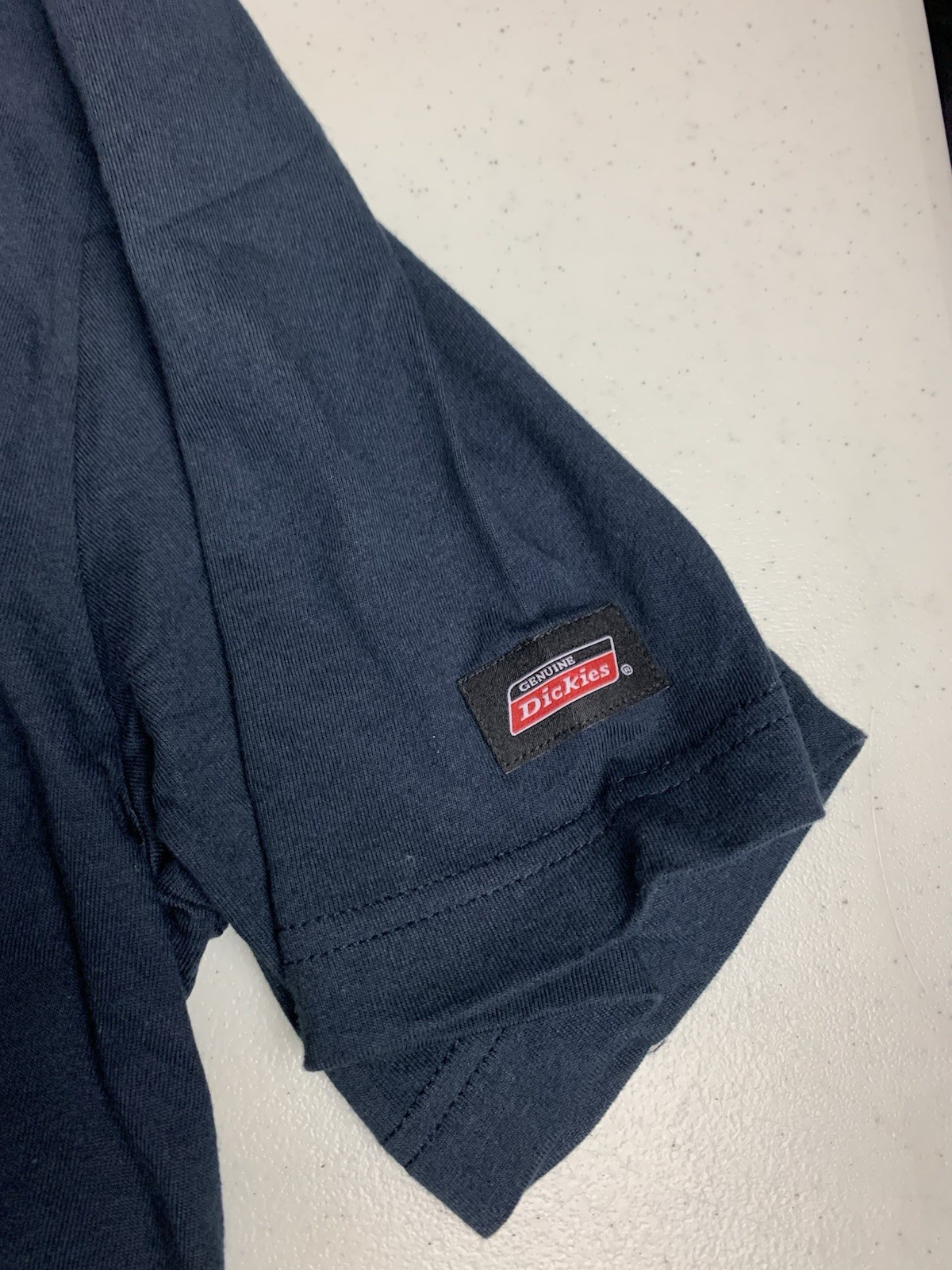 New Dickies Cool and Dry Pocket Work Shirt Navy Blue GS407DN Mens Large Tall NWT