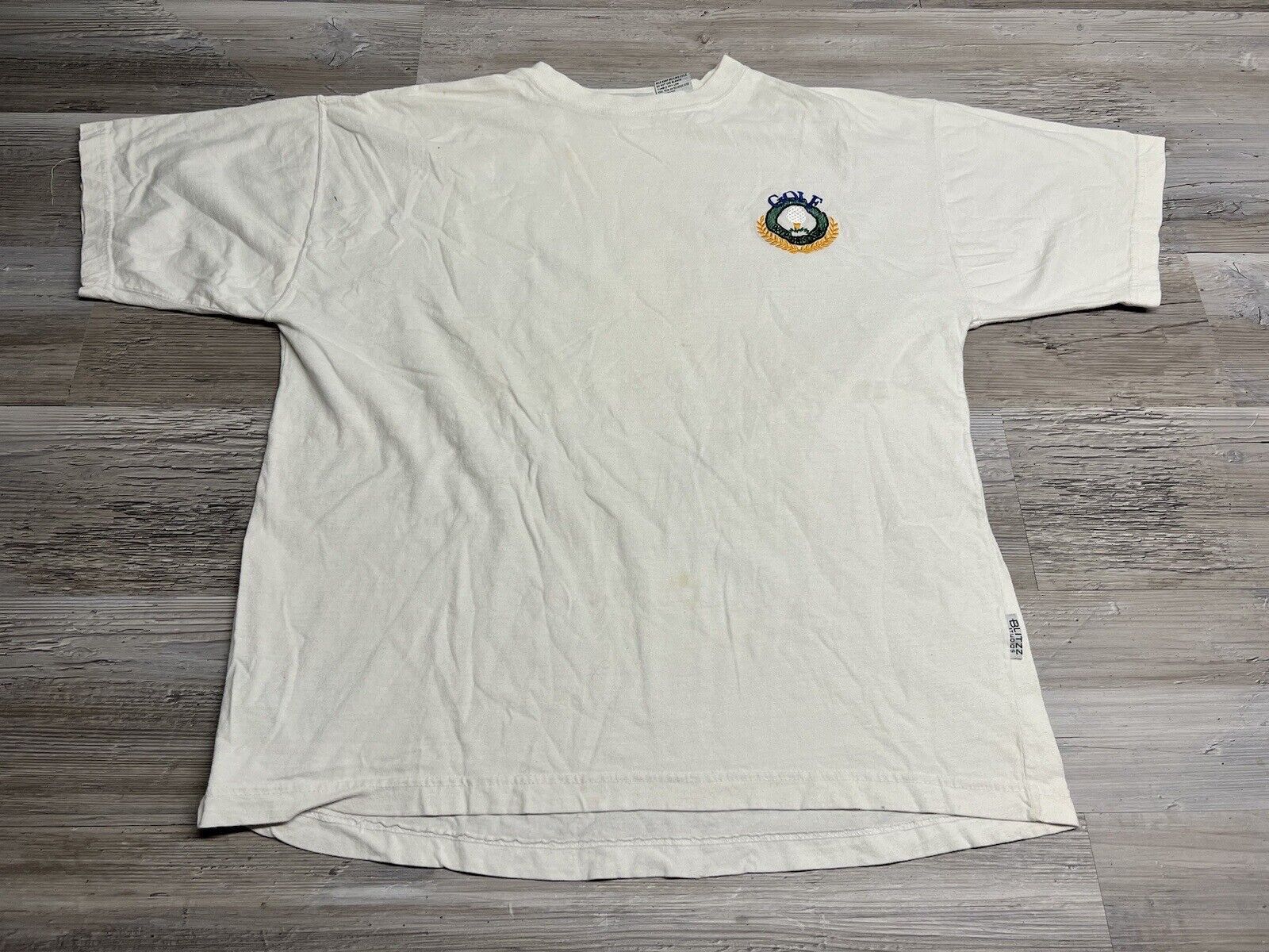 Vintage Blitzz Studios Outdoor Classic Golf Tournament T-Shirt Embroidered Sz L