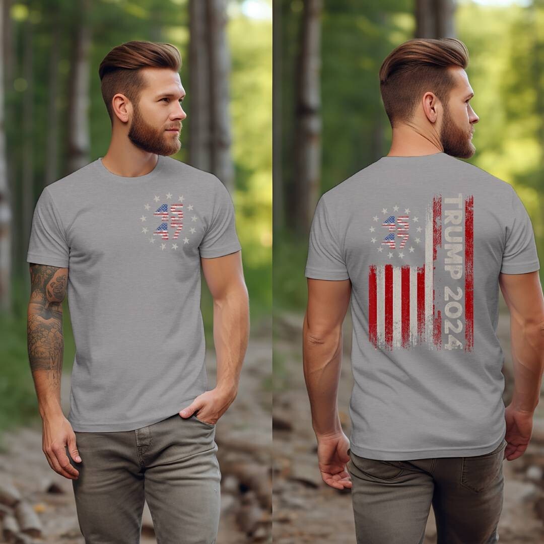 Trump 2024 MAGA 45 47 Missed Me Never Surrender Legend Flag PA Shooting T-Shirt
