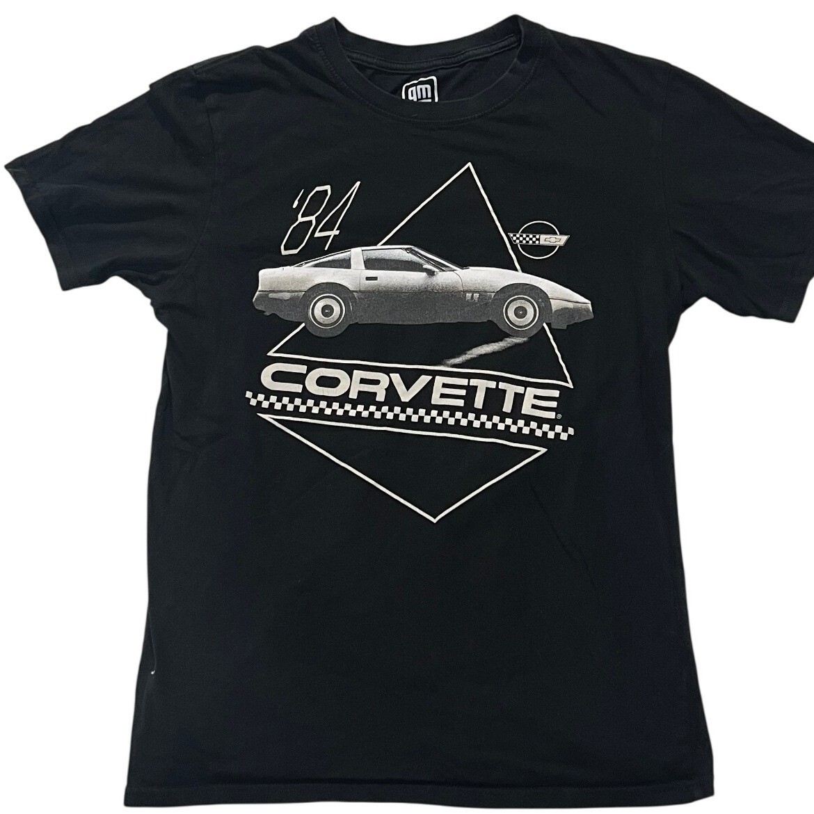 GM David Carey 1984 Chevrolet Corvette C4 Graphic T-Shirt Mens Medium Black