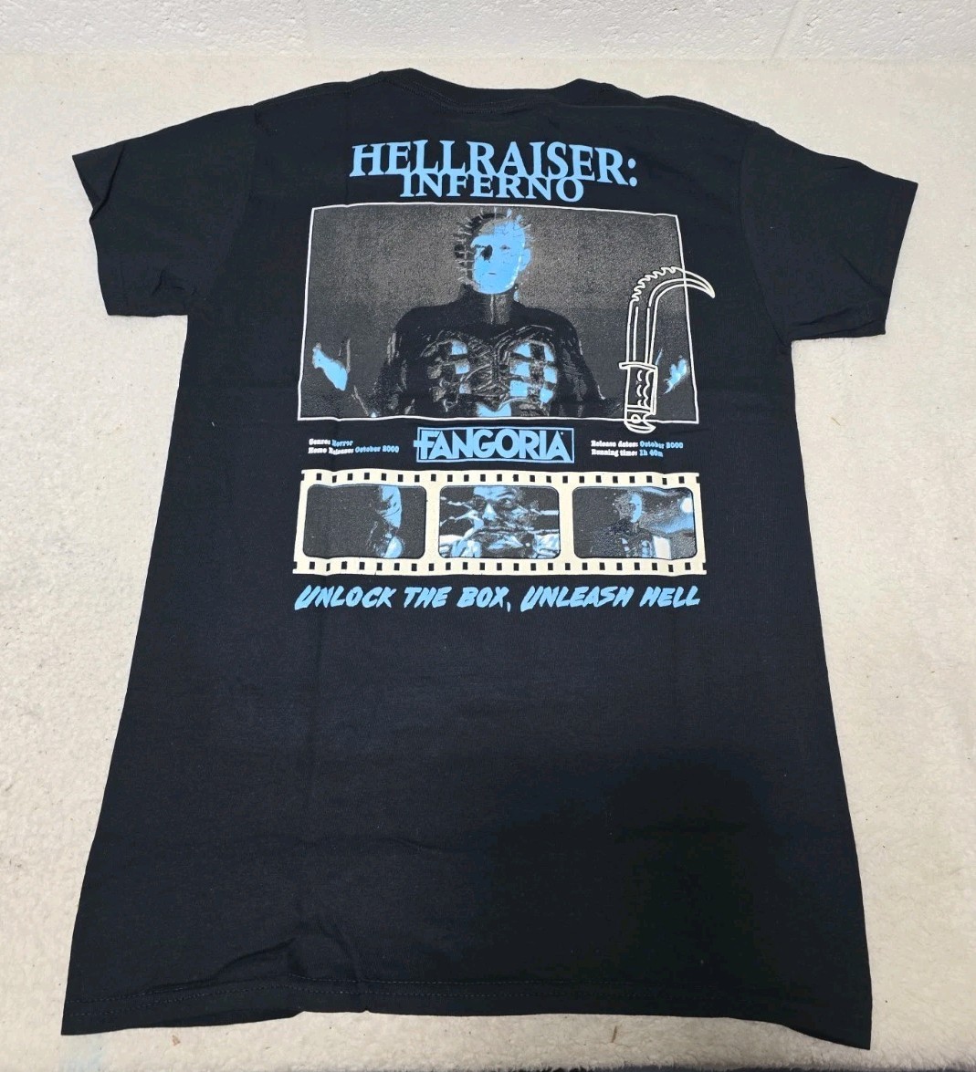 Fangoria Hellraiser Pinhead Inferno Graphic T-Shirt Men’s Size MEDIUM (Fang2)