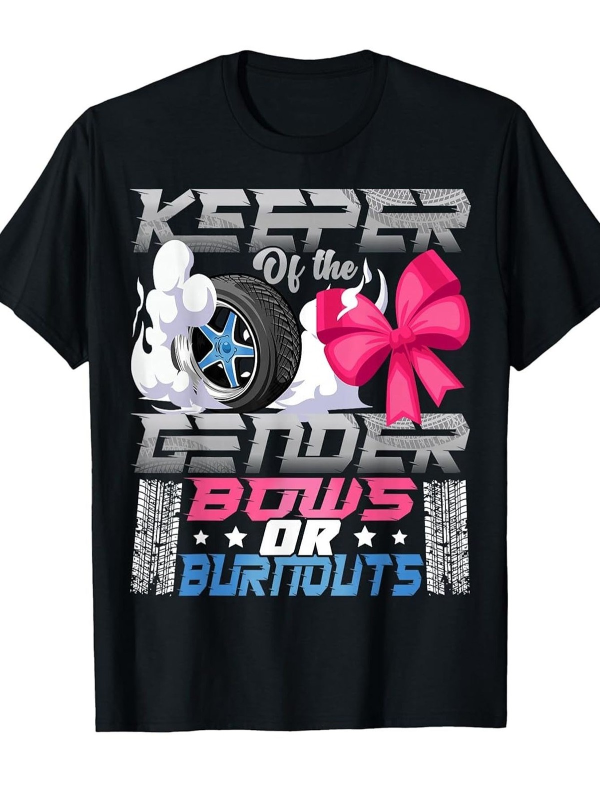 Gender Reveal Party Shirt for & – Keeper of the Gender Burnout or Bow T-Shirt