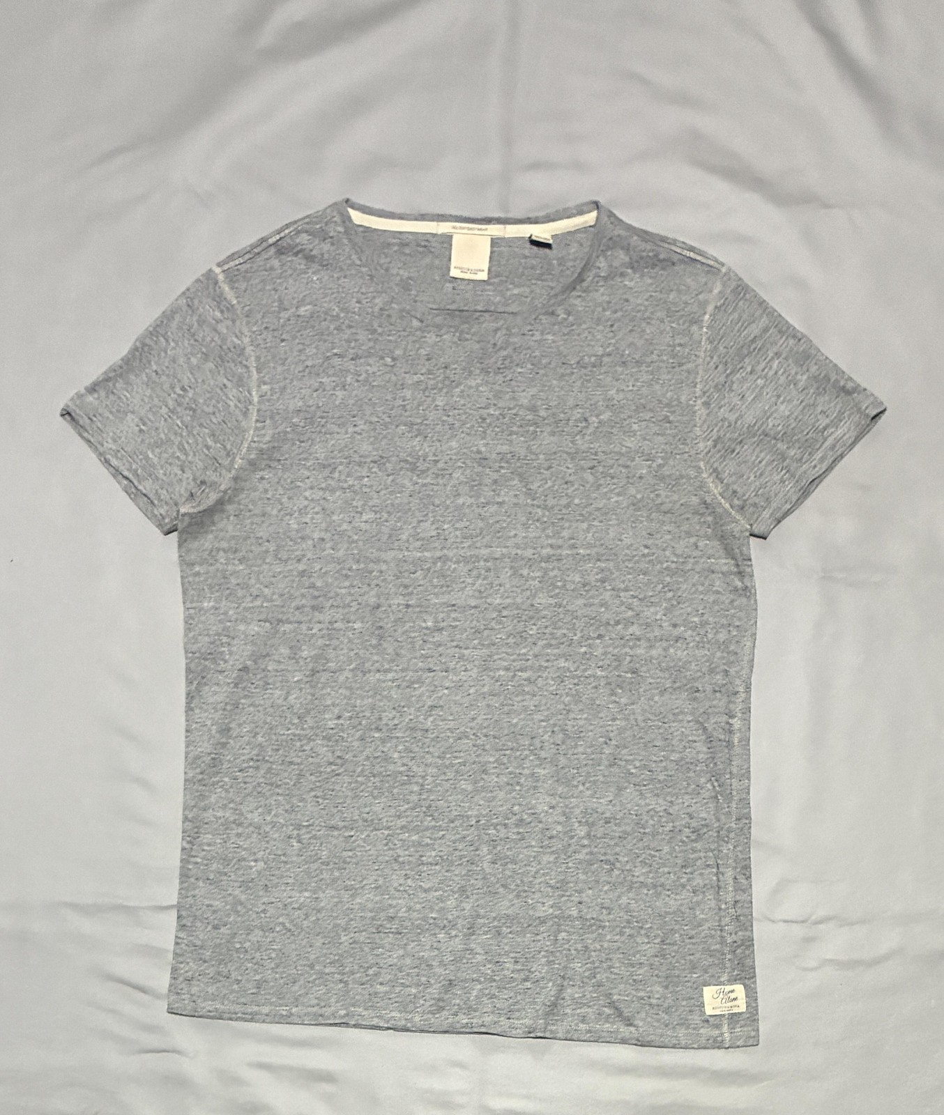 Scotch & Soda Shirt Mens XL Gray Heather Home Alone Crewneck Tee Logo Casual