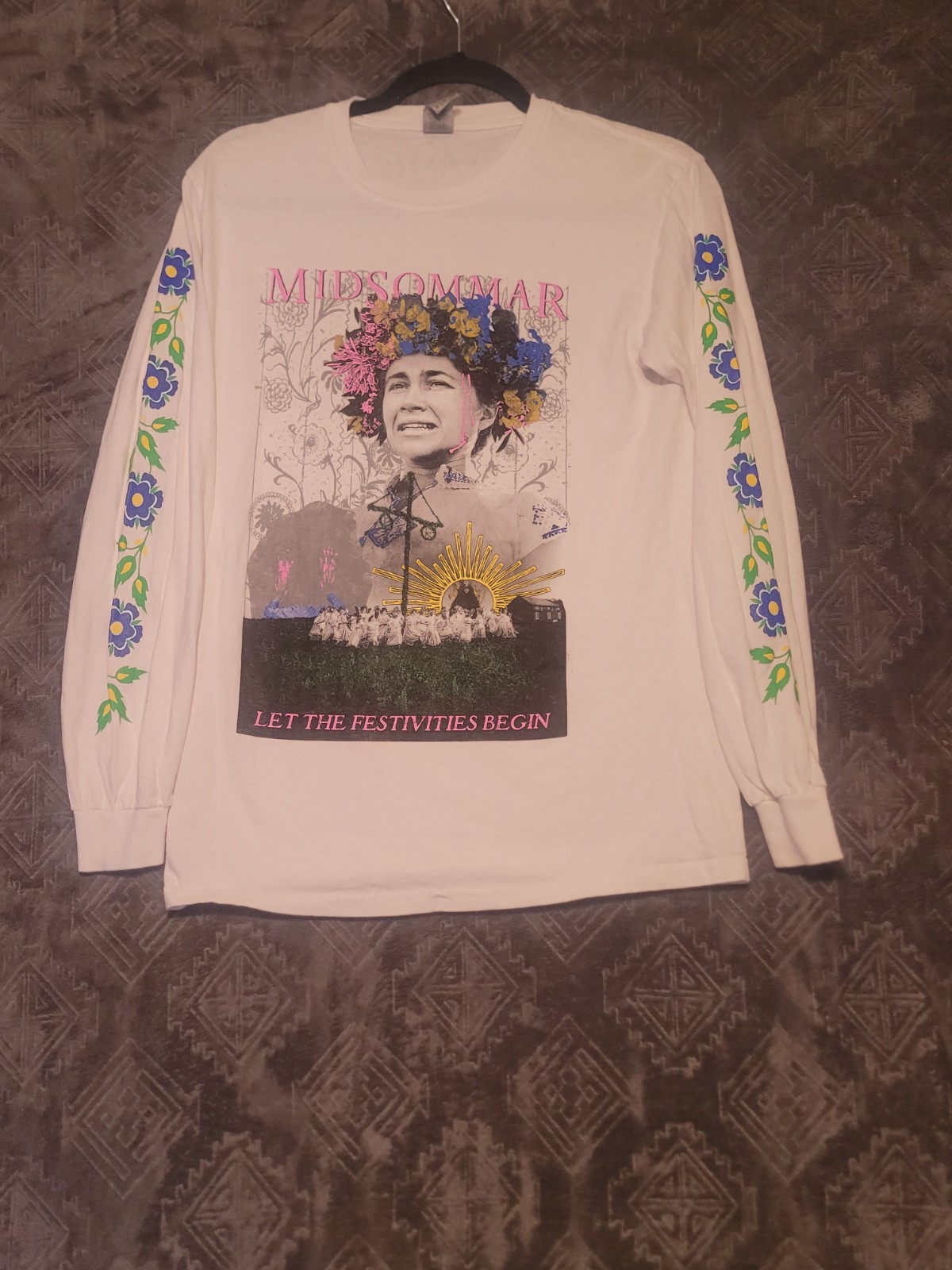 Graveyard Goods Midsommar White Tee Size S/M T-shirt LS Rare Movie Promo Lmtd
