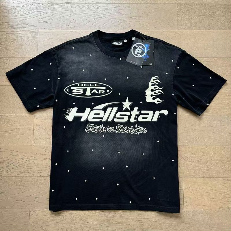 Hellstar loose retro pure cotton T-shirt men’s and women’s set
