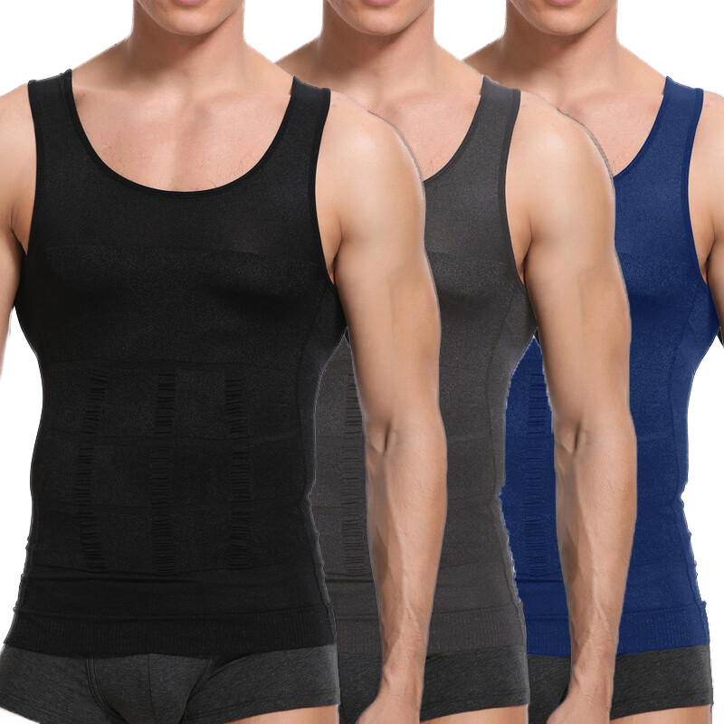 Shaper Men’s Body Toning T-Shirt Ultra Durable Vest Compression Underwear Shirts