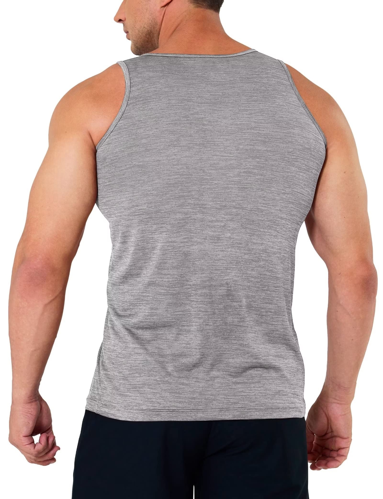 Men’s Tank Tops Sleeveless Gym Workout A-Shirt Quick Dry Muscle Shirt Summer Tee