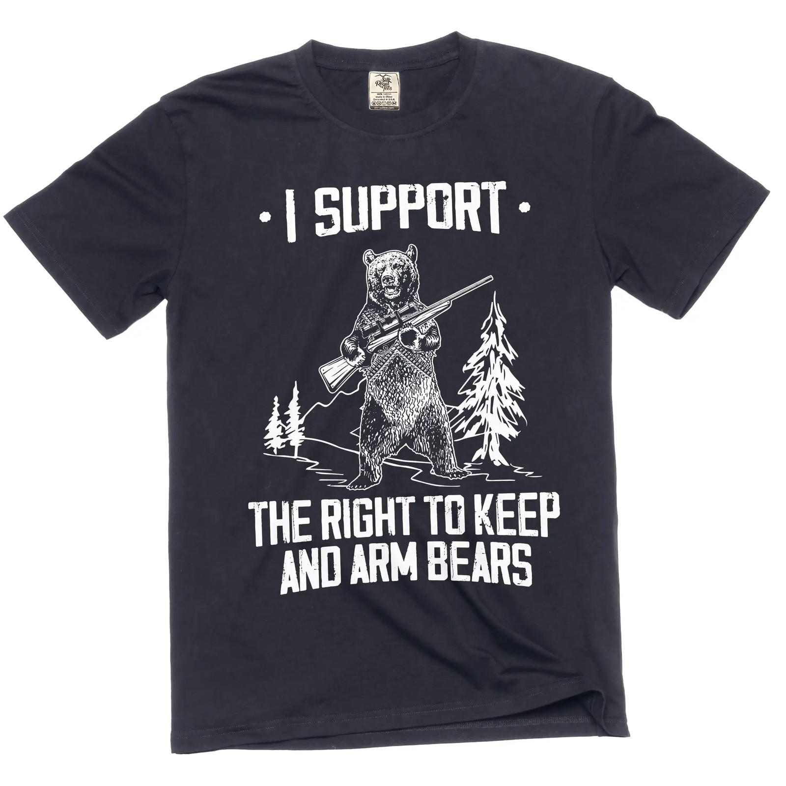 I support the right to keep and arm bears Funny Tee shirt second amendment Tee