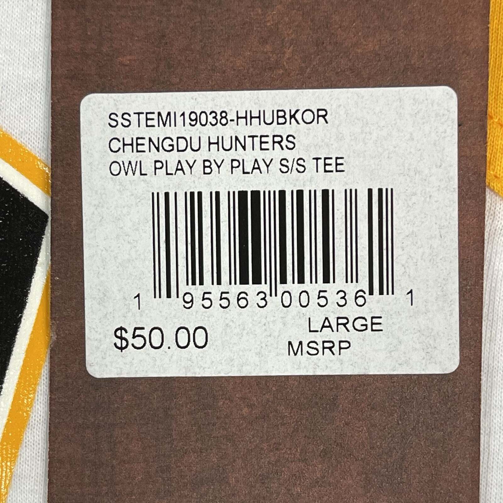Mitchell & Ness Shirt Mens Large Multicolor Overwatch League Chengdu Hunters