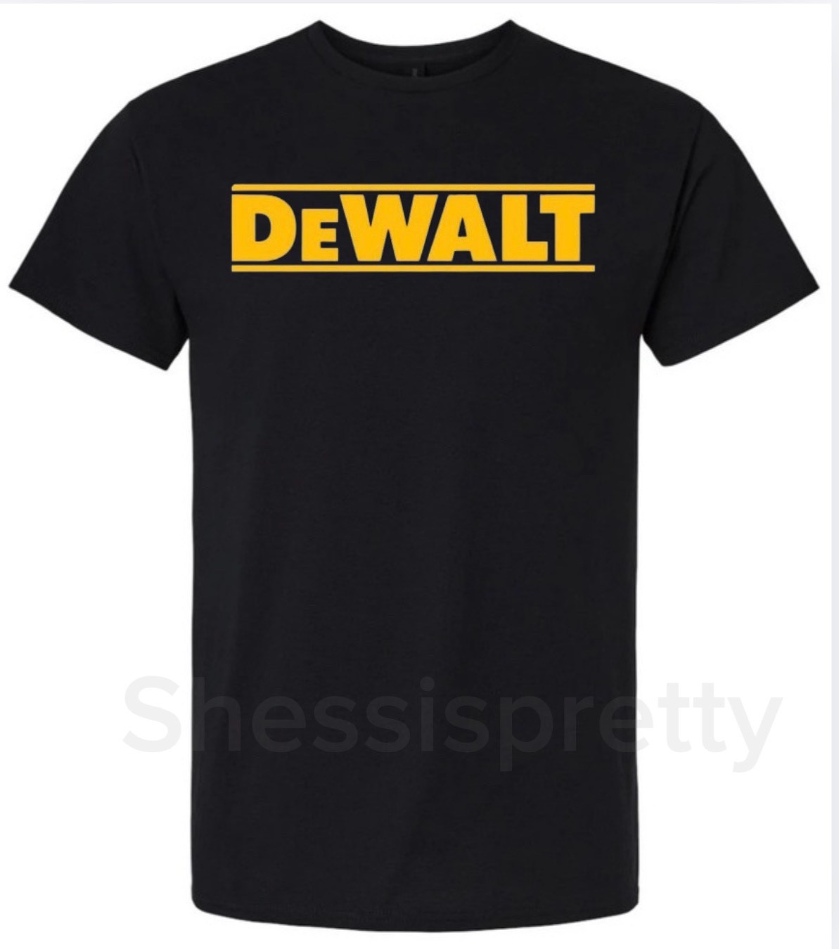 DeWALT Men’s T-Shirt – 100% Cotton, Heavy-Duty Work Shirt with Logo