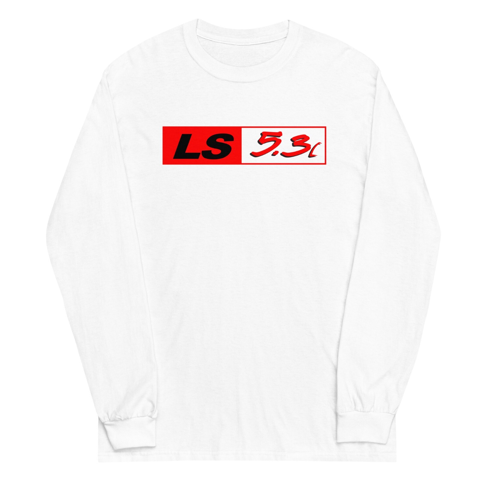 LS GM 5.3 Engine Long Sleeve T-Shirt, LM7 LM4 L33 Vortec Truck Engine Shirt