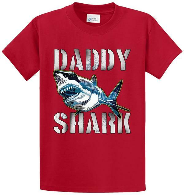 DADDY SHARK Cotton Printed Tee Shirt Regular and Big and Tall Sizes