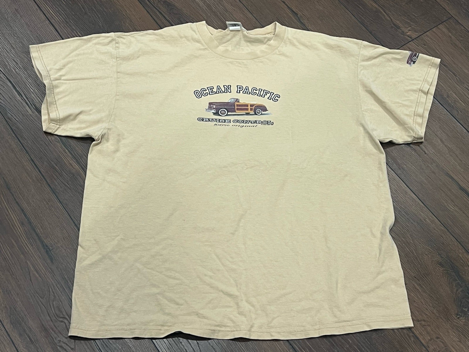Vtg Ocean Pacific Chrysler Woodie Surf Skate Grunge OP Y Shirt 90s Lifestyle