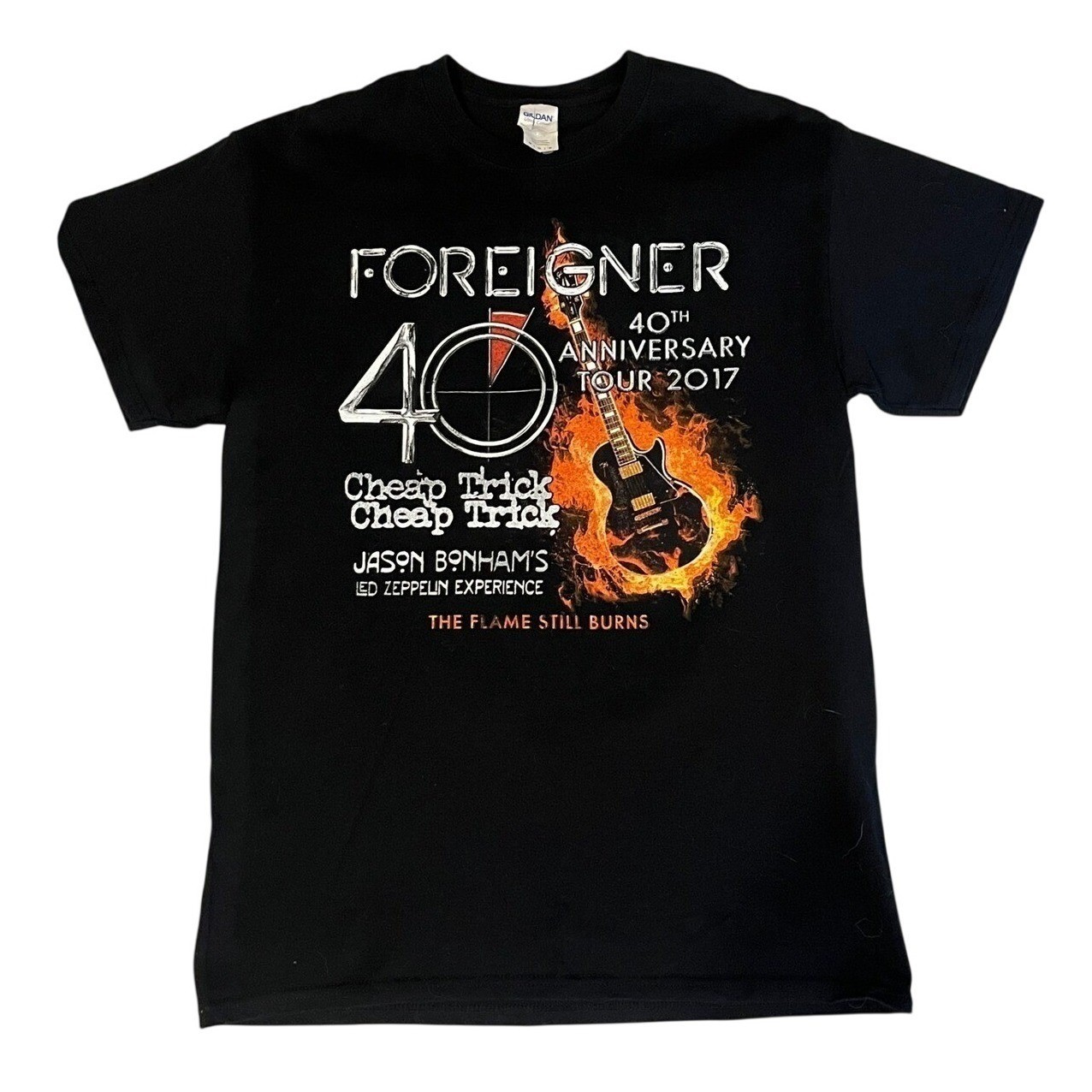 Foreigner 40th Anniversary Tour 2017 T-Shirt Mens Medium