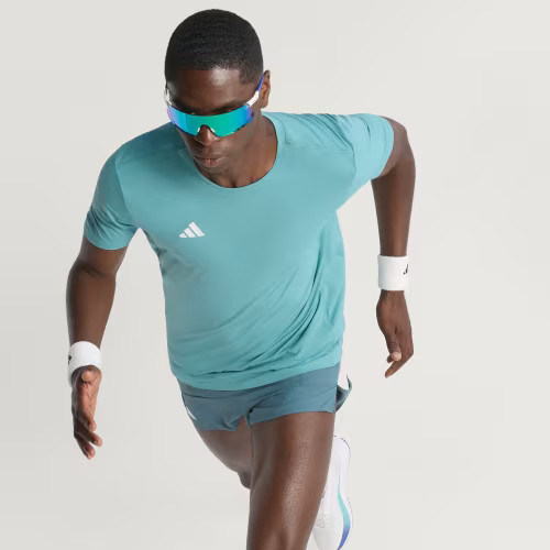 adidas Adizero Essentials Running Shirt JM8339 Powder Teal Men’s Size 2XS – 5XL