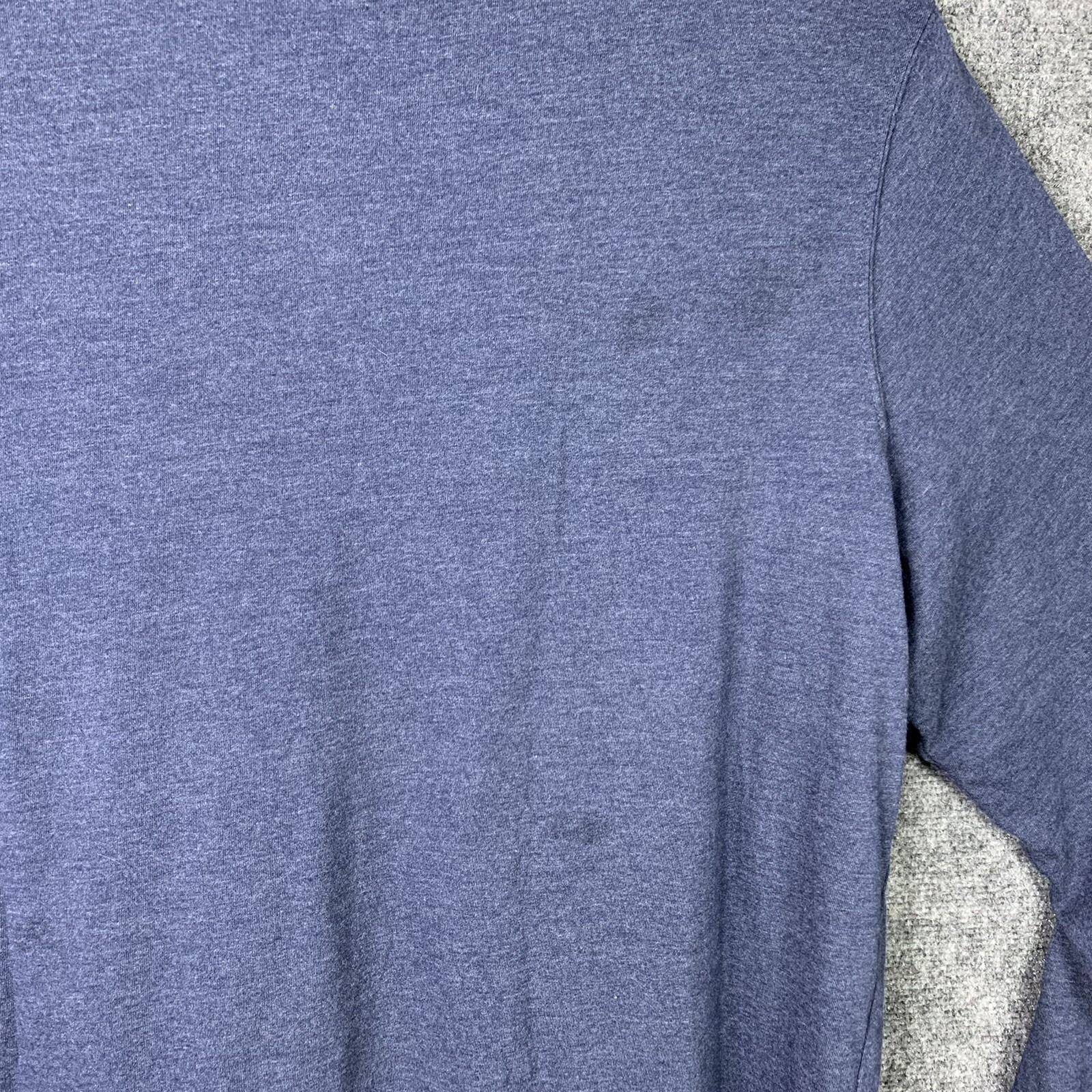 Croft & Barrow Easy Care Henley Long Sleeve Knit Top Men XXL Blue