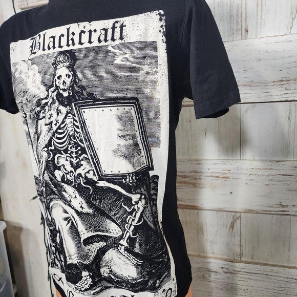 Black Craft Cult Eternal skeleton tee #goth #mallgoth size small Chest 18