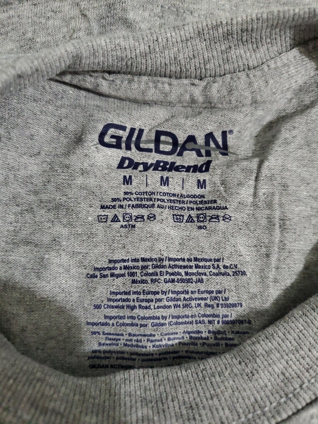 3 Qty Gildan Adult DryBlend 50/50 Heather Grey Sport T-Shirt G800 Medium New
