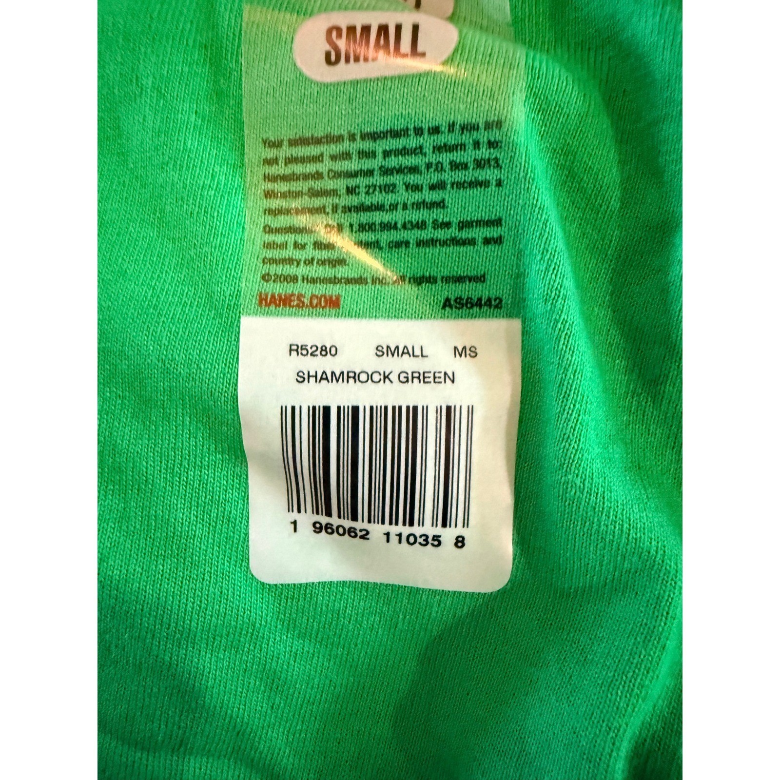 Hanes R5280 Mens ComfortSoft T-Shirt Short Sleeve Crew Neck Green Small 4 pack