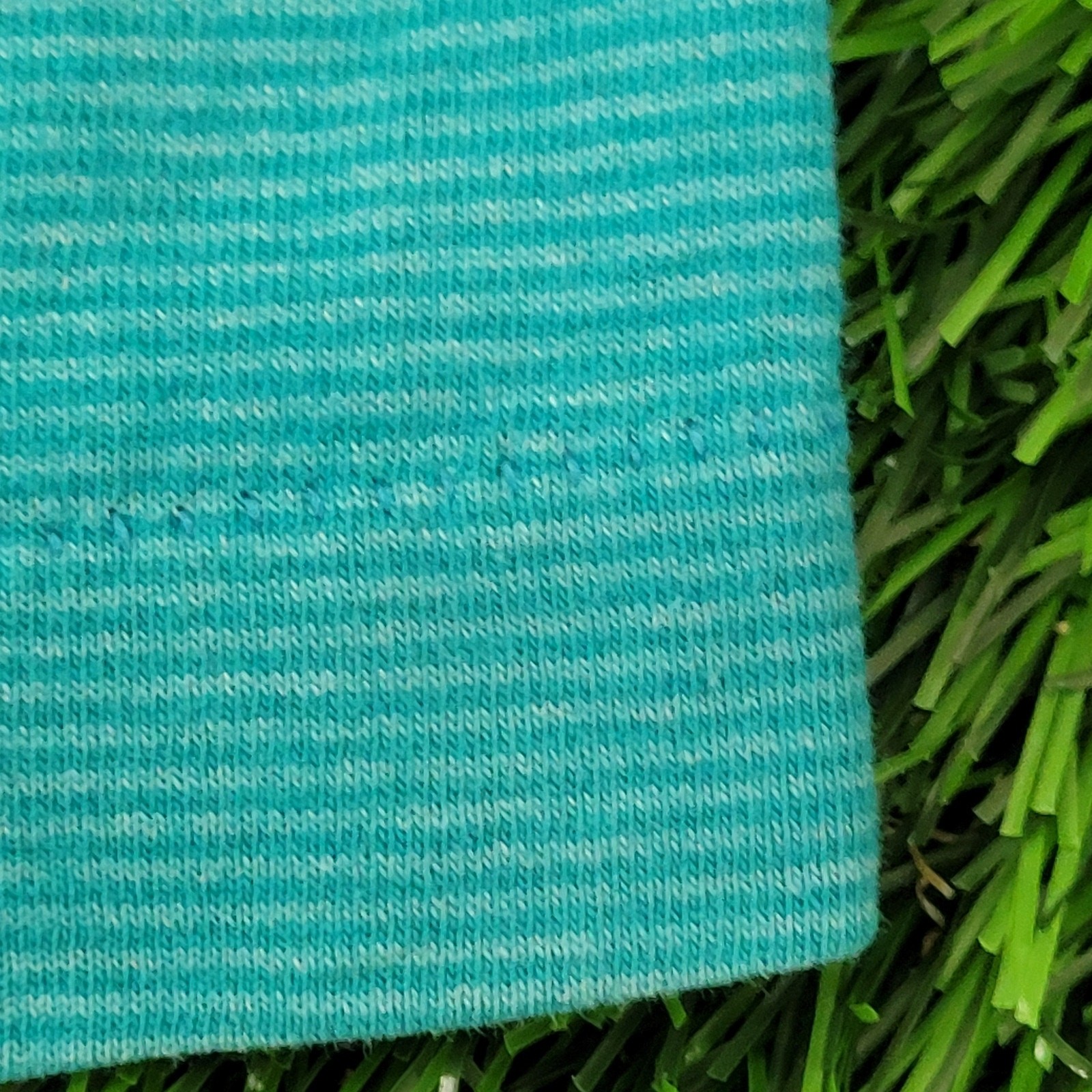 Vintage 90s MOD Stripes Blank Shirt S/M 20×28 Blue USA