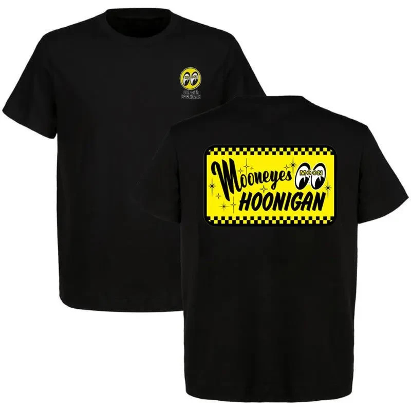 Mooneyes Hoonigan T-Shirt, Retro Hot Rod Graphic Tee, Soft Cotton Blend Shirt
