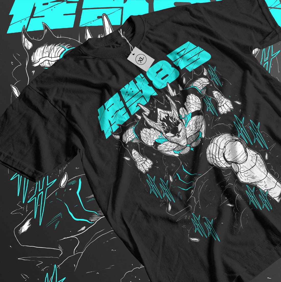 Kaiju No 8 T-shirt Mina Shiro Kaij Gift Manga Best Anime T-Shirt Black