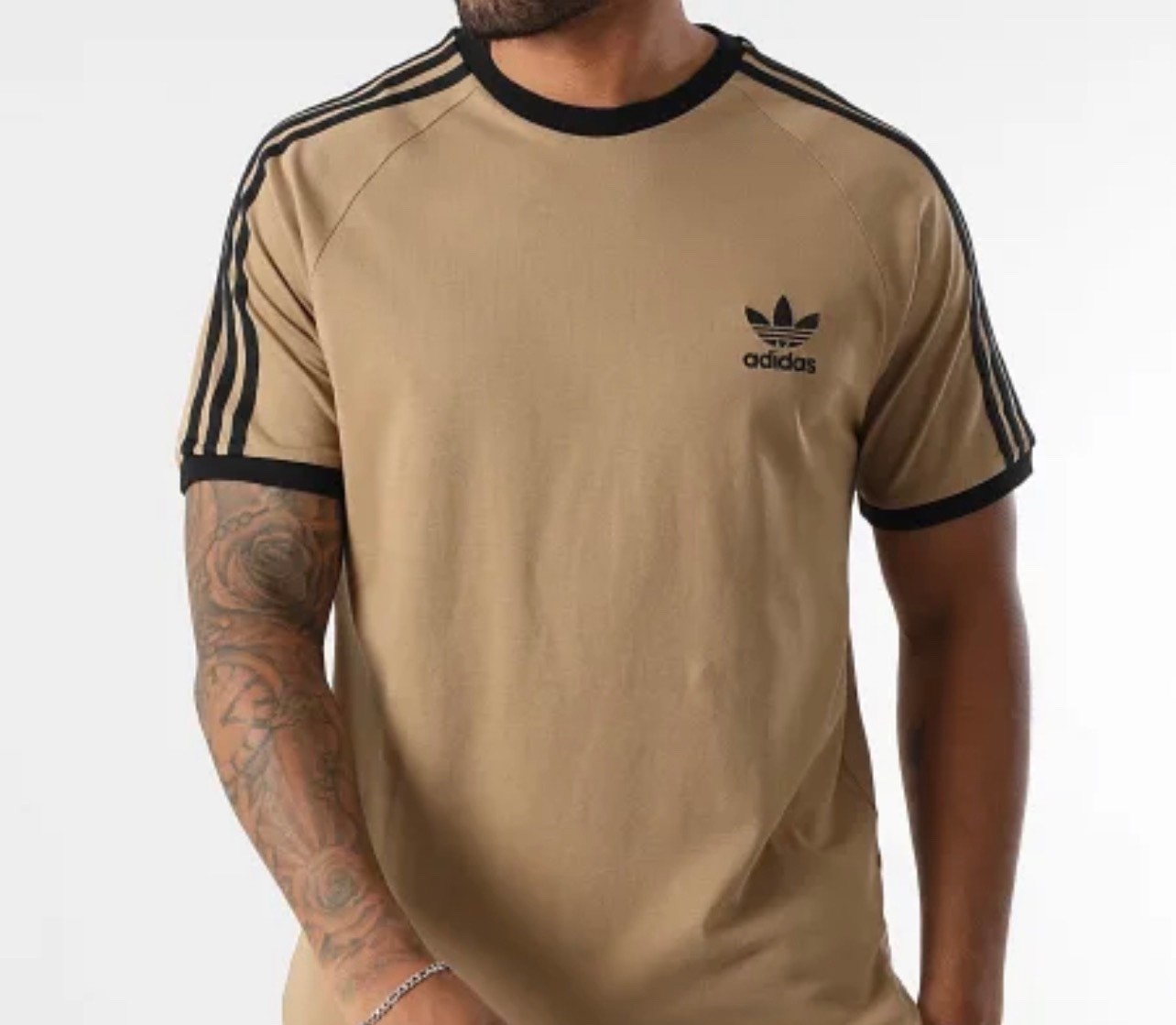 NEW MENS ADIDAS ORIGINALS CALIFORNIA Tee T SHIRT Small JY1370 Cardboard brown