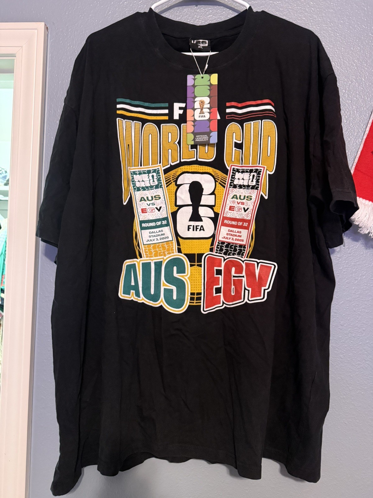 Australia vs Egypt game day shirt Sz XL