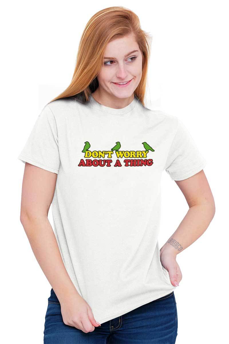 Dont Worry About A Thing Three Little Birds Womens or Mens Crewneck T Shirt Tee
