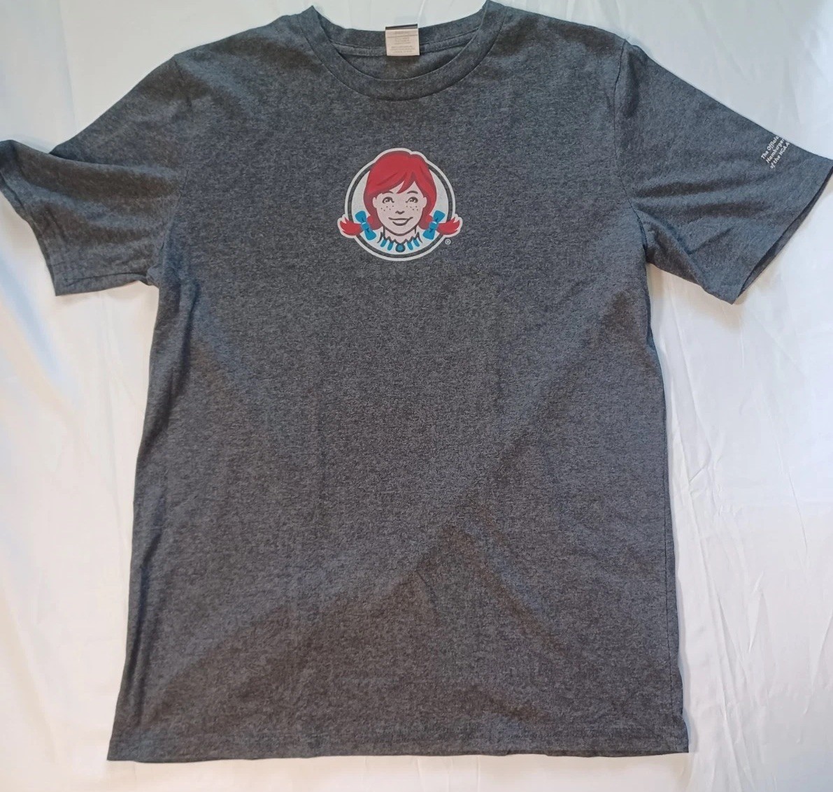 Wendy’s Uniform ‘Cut Nets Not Corners’ Employee Men’s Gray Medium T Shirt Barco