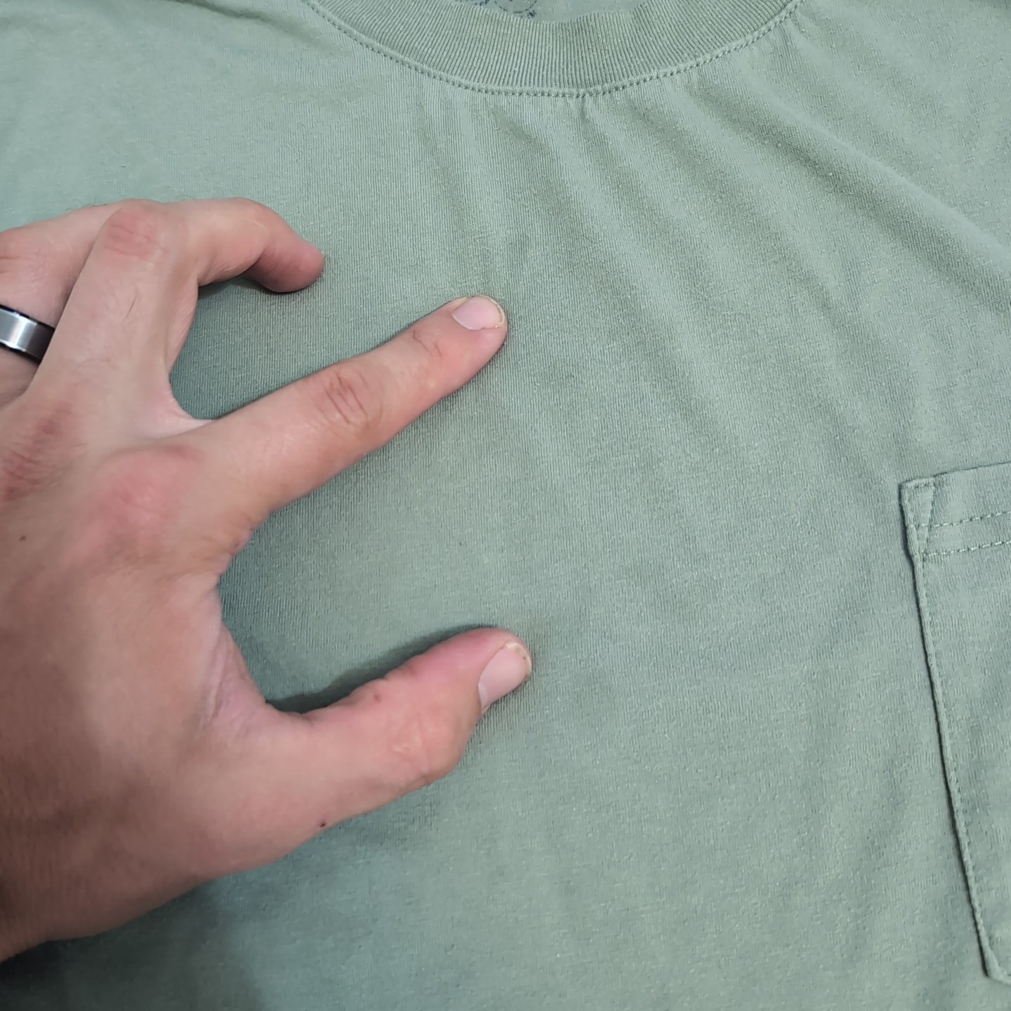 Chubbies Short Sleeve Pocket T Shirt Men’s M Green Win the Weekend