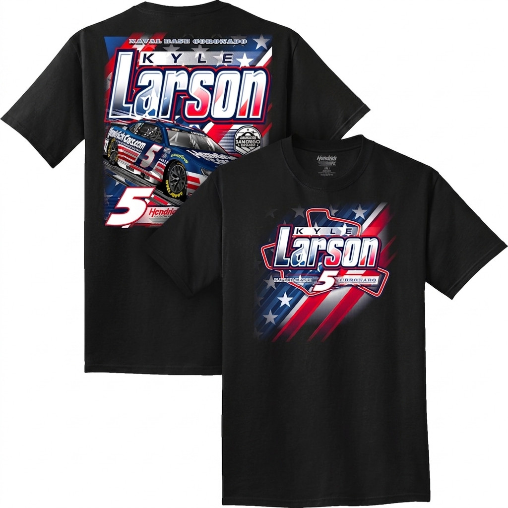 Kyle Larson #5 San Diego Race Weekend Racing Shirt Paint Scheme Tee
