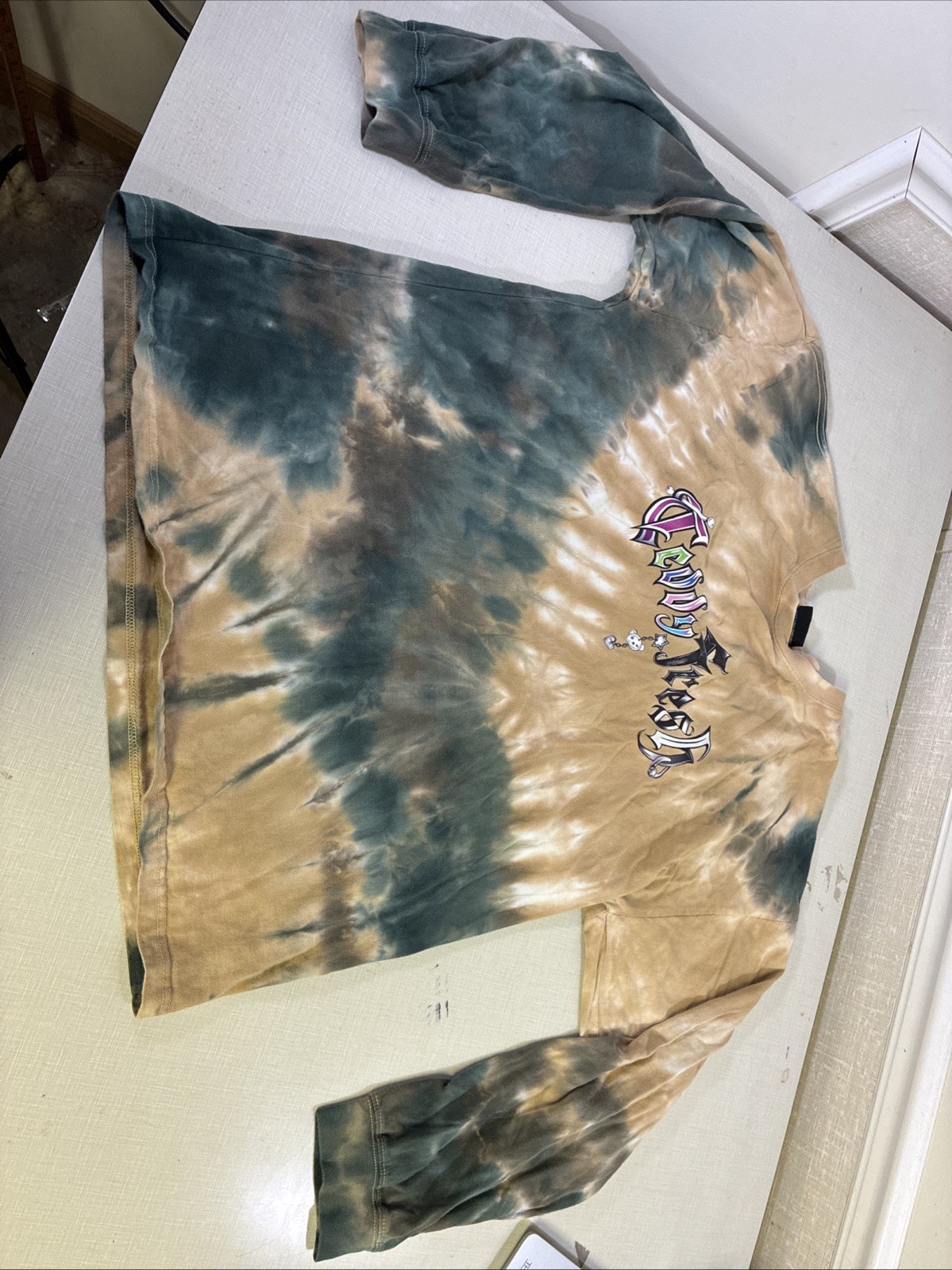 Teddy Fresh Long Sleeve Tye-dye Shirt Unisex Size XL