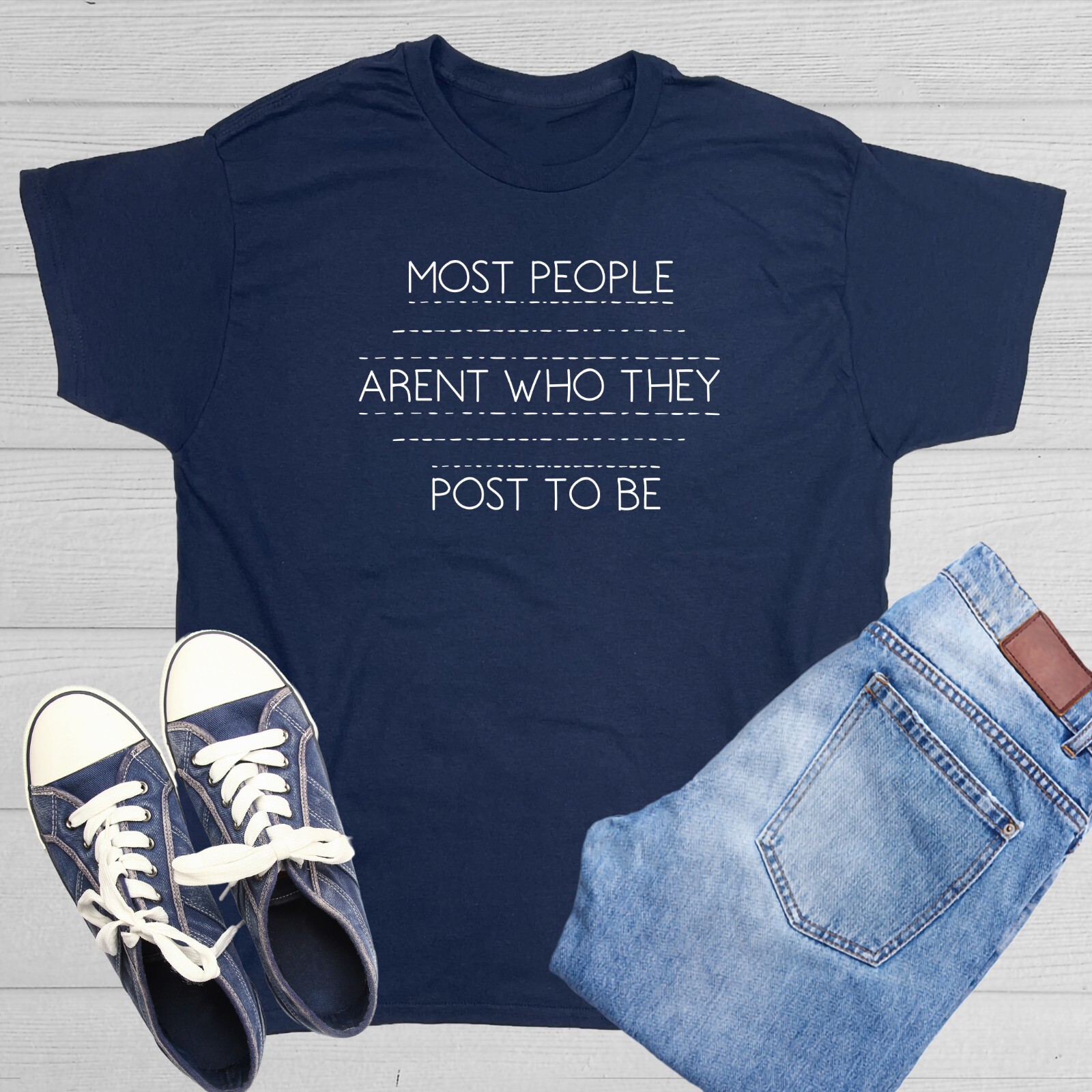Most People Sarcastic Humor Graphic Tee Gift For Men Novelty Funny T Shirt