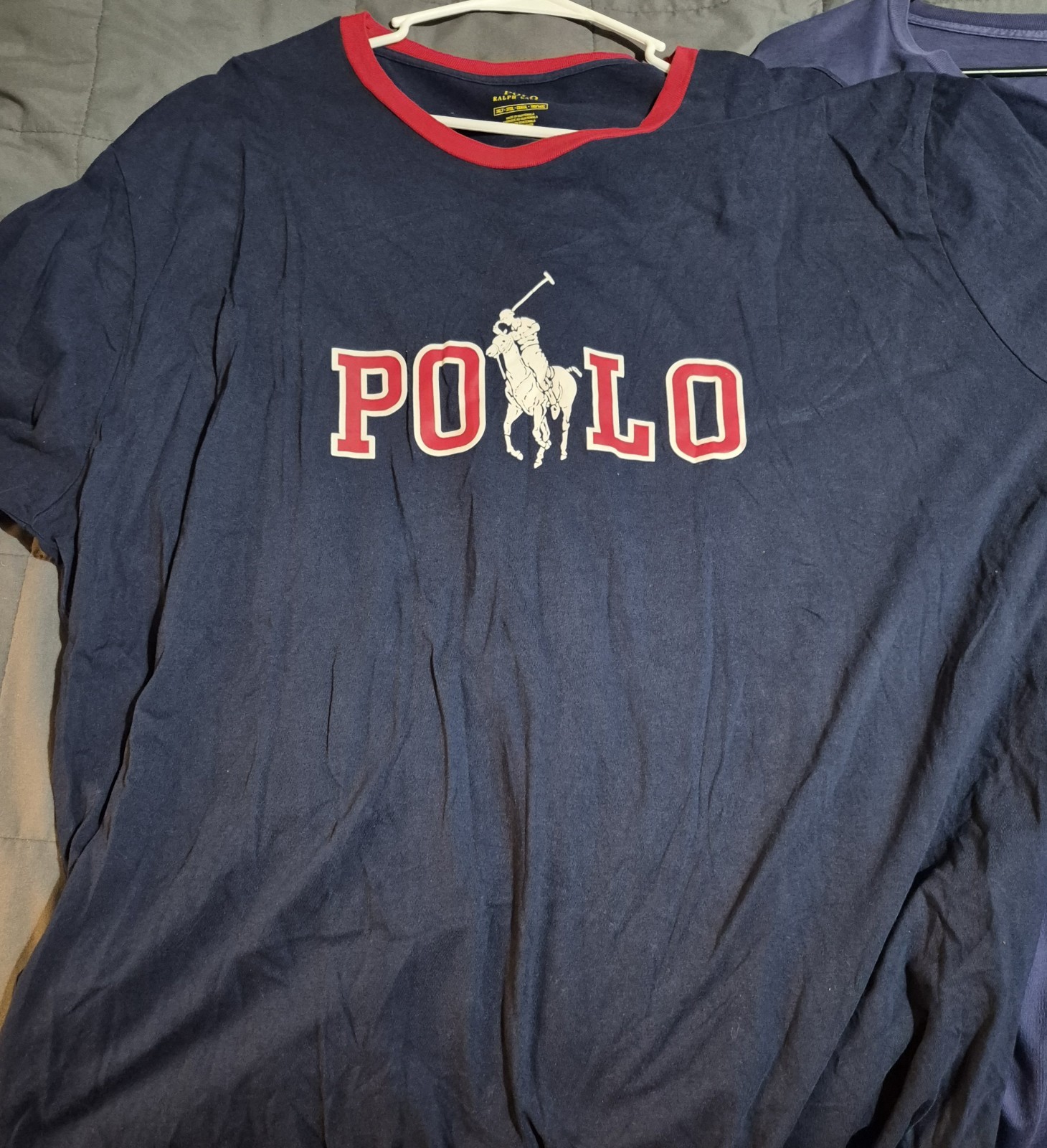 Polo Ralph Lauren Men’s Lot of 3 Blue Graphic Logo Crew Neck T-Shirt 3XLT