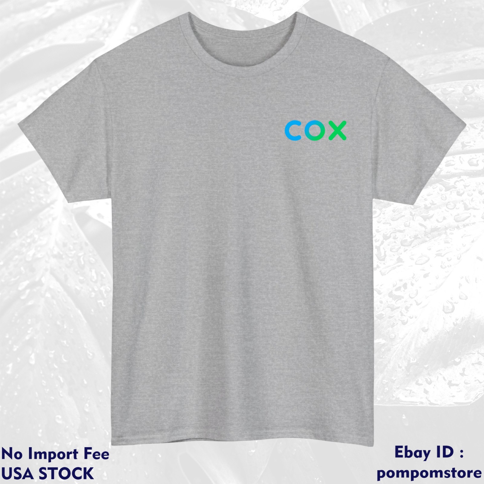 Cox Communications Company Logo Cotton S M L XL 2XL 3XL 4XL 5XL Made In USA