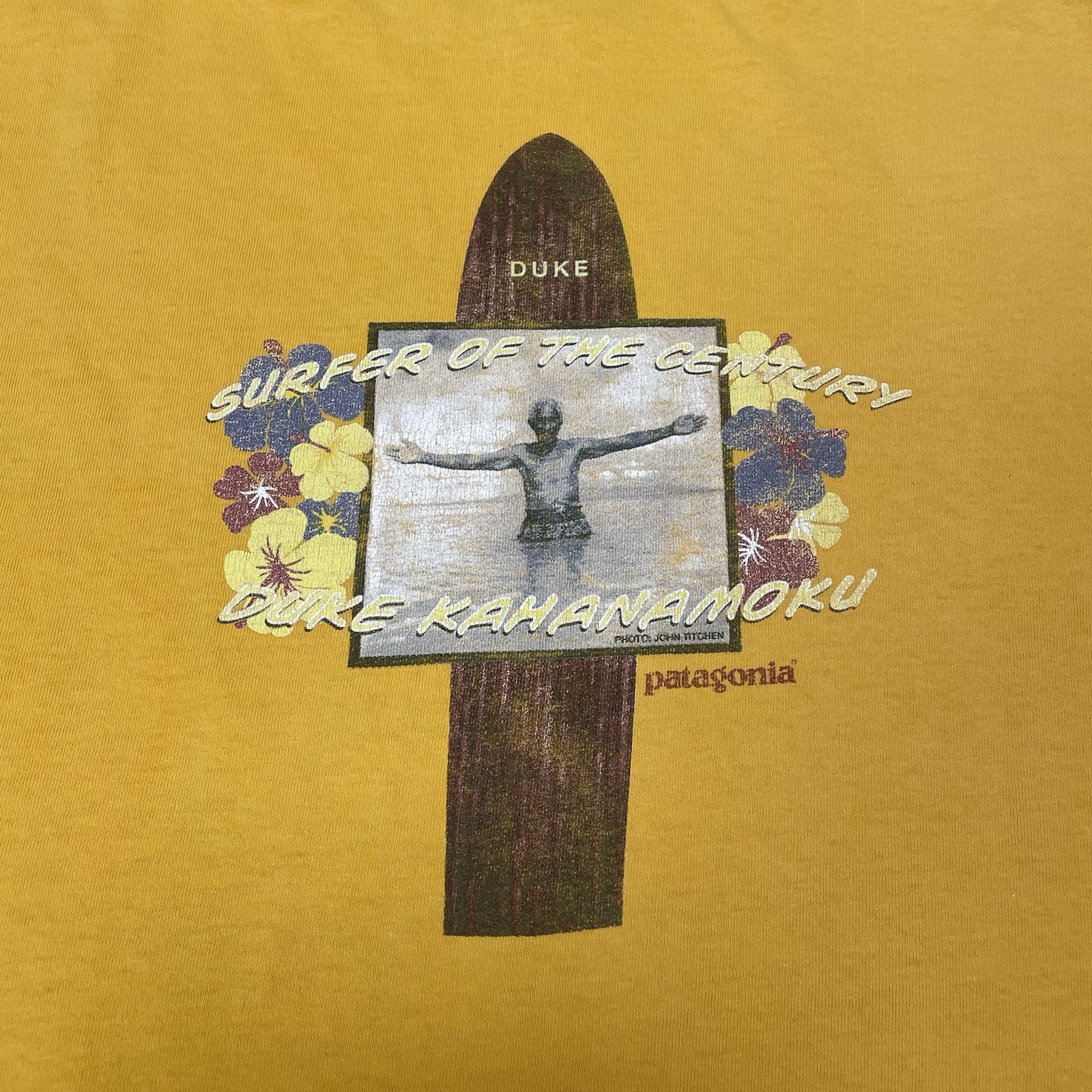 Vintage Patagonia Beneficial T ‘s Duke Kahanamoku T-Shirt Made In USA 2002 XL