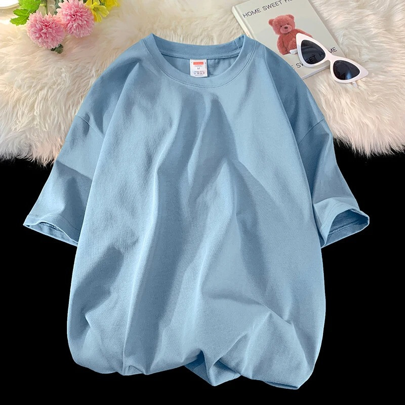 100% Cotton O-Neck Oversized Summer Short Sleeve Men’s T Shirt HipHop Streetwear
